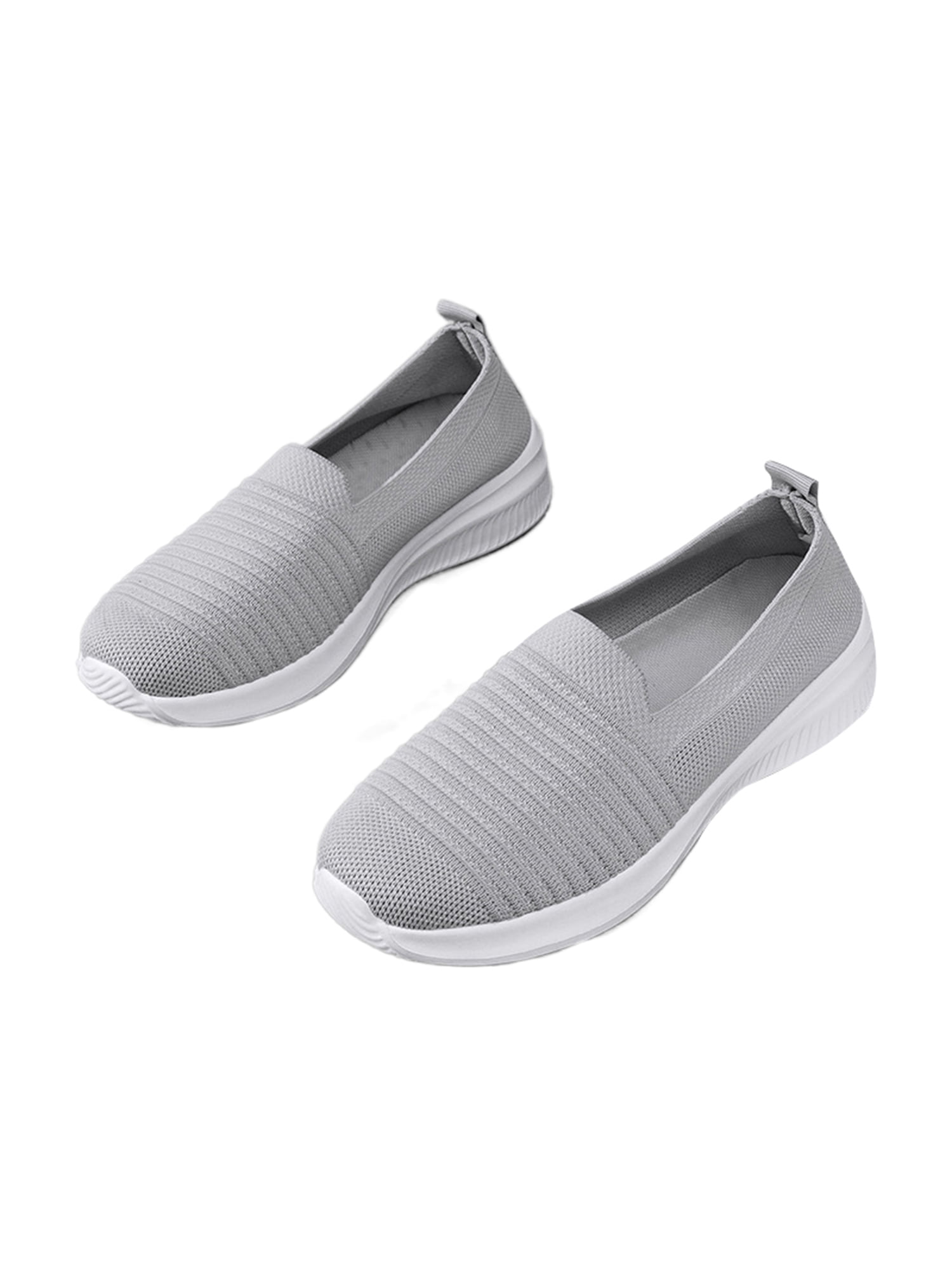 Details about   Ladies Womens Flat Slip On Canvas Style Non Slip Walking Work Comfort Shoes Size 