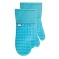 thumbnail image 2 of T-fal Flexible Waffle Silicone Oven Mitts, Set of Two, Breeze, 2 of 5