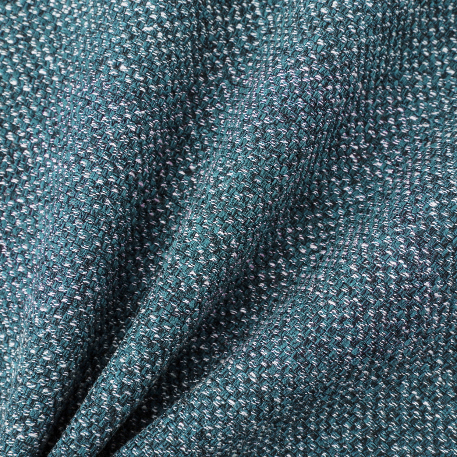 Phantoscope Triple Buttons Cotton Blend Series Farmhouse Square Decorative Throw Pillow Cusion for Couch, 20" x 20", Lake Blue, 2 Pack