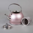 thumbnail image 4 of Creative Home Royal-Tea 1.0 Qt. Stainless Steel Tea Kettle W/Filter & Folding Handle-Rose Gold, 4 of 6