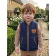 thumbnail image 4 of RUINIXCW Toddler Baby Boy Girl Thin Fleece Vest Jacket Infant Boy Fall Winter Clothes Zip Up Stand Collar Bear Embroidery Sleeveless Jacket Pocket, 4 of 10