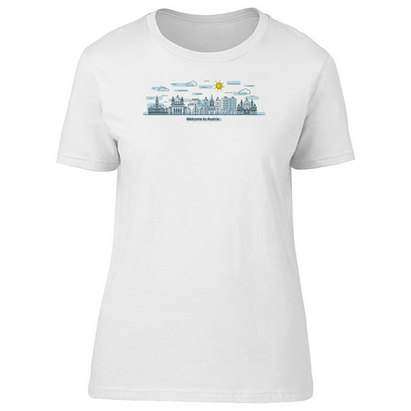 Austria Panorama With A Quote Tee Women's -Image by Shutterstock