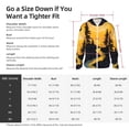 thumbnail image 3 of KLL Sunset River Pine Trees Print Men's Women’s UPF 50+ Sun Protection Outdoor Hoodie Jacket Long Sleeve Fishing Hiking Performance Shirt- Medium, 3 of 5