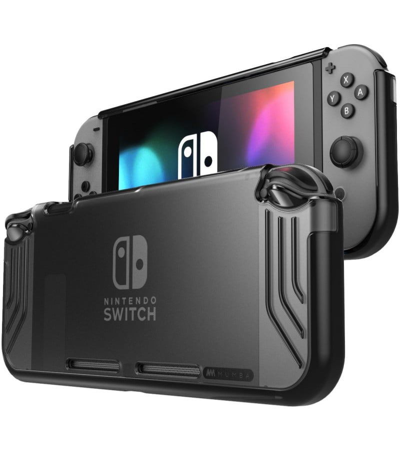 satellit lugtfri mental Mumba case for Nintendo Switch, [Slimfit Series] Premium Slim Clear Hybrid  Protective Case for Nintendo Switch 2017 release (Black) - Walmart.com