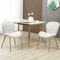 thumbnail image 2 of HOMCOM Dining Chairs Set of 2 with Cushioned Backrest, 2 of 10
