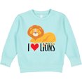 thumbnail image 2 of Inktastic I Love Lions Toddler Sweatshirt, 2 of 4