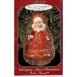 Kurt Adler 5-5.5-Inch Noble Gems Alice in Wonderland 4-Piece Ornament set 