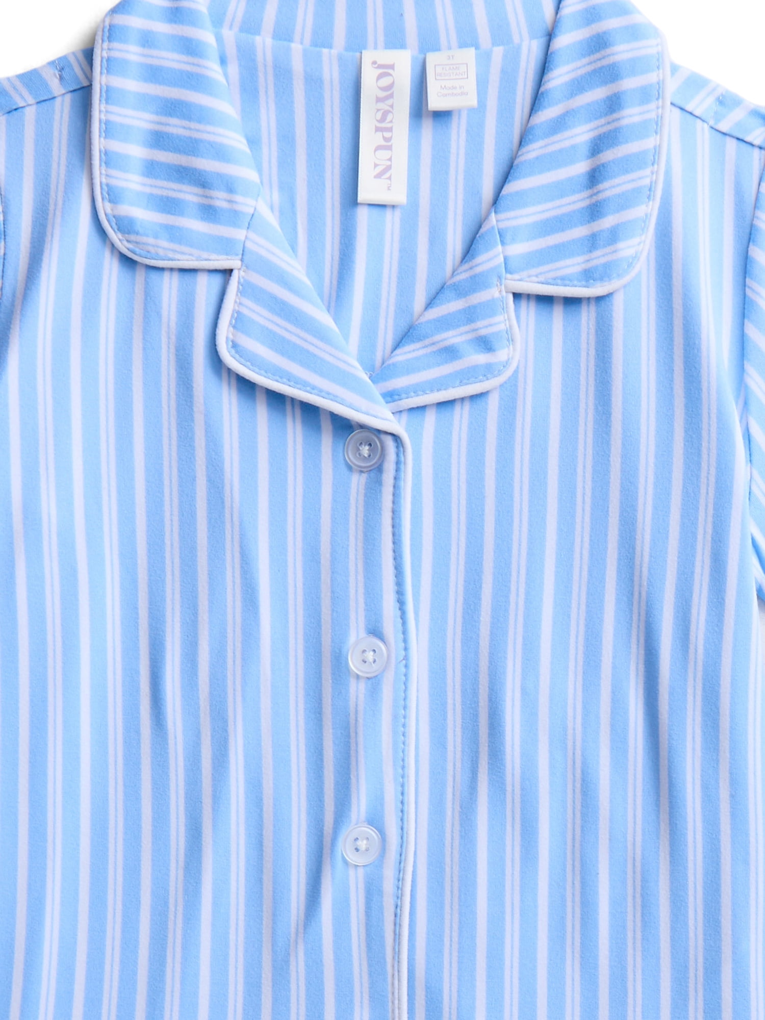 Joyspun Toddler Mommy and Me Notch Collar Top and Shorts Family Matching Pajama Set, Sizes 2T-5T