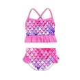 Skearow Little Girl's Bathing Suits Two Piece Bikini Set Ruffle