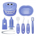 thumbnail image 1 of 9PCS Plastic Simulation Dentist Play Set Medical Kit Pretend Toy for Kids Hygienic Habbit Cultivation Role Play Game, 1 of 6