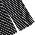 thumbnail image 5 of Gamivast Pajama Sets for Women 2 Piece Striped Short Sleeve Top & Pants Pjs Sets Crew Neck Sleepwear Casual Loose Fit Loungewear Nightwear Outfits, 5 of 5