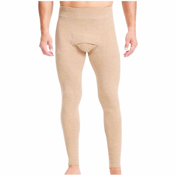 uublik Thermal Pants Mens Sports Tights Leggings Winter Athletic Baselayer Bottoms, Coffee
