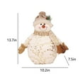 thumbnail image 3 of Steadline Cotton Snowman Figurine with Scarf - Cute Christmas Doll Ornament for Home Tabletop Decoration and Warm Winter Holiday Gift, 3 of 7