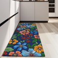 thumbnail image 4 of Pioneer Flower Floral Print Pattern Kitchen Rug Mat,Kitchen Runner Rugs Non Skid Washable,Decorative Kitchen Floor Mats for Kitchen,Sink,Laundry,17"X47", 4 of 5