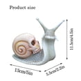 thumbnail image 5 of Okbabeha Halloween Skeleton Snail Resin Crafts, Snail Skull Sculpture Gothic Decoration, Garden Snail Statue Patio Snail Figurine Crafts, Outdoor Home Yard Garden Skeleton Art Sculpture Ornament, 5 of 7