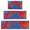 Blue Red Gold, variant on Teal Gold Marble Pattern Kitchen Rugs Sets Of 3,Kitchen Runner Rugs Non Skid Washable,Decorative Kitchen Floor Mats for Kitchen,Sink,Laundry,17"x30"  17"x47"   17"x59"
