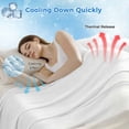 thumbnail image 3 of Beige White Stripes Cooling Blanket,Lightweight Breathable Summer Throw Blanket with Double Sided Cold Effect,Farmhouse Modern Gradient Lines Picnic Blankets Bed Sheet for Hot Sleepers 60"x80", 3 of 8