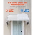thumbnail image 2 of Sturdy Aluminum Door Canopy 40x42 ",Weatherproof Window Awning for Patio Porch Entryway,Sun Rain Snow Protection,Easy Install Exterior Awning, 2 of 12