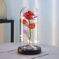 thumbnail image 3 of PreservedGoldFoilRoseFlowerOrnamentFashionableDesktopDecorativePropsBirthdayAnniversaryGift, 3 of 5