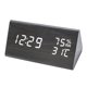thumbnail image 2 of Reloj despertador digital Sailing de mesa Con LED nocturno fecha reloj activado Por voz reloj digital de madera temperatura interna, 2 of 5