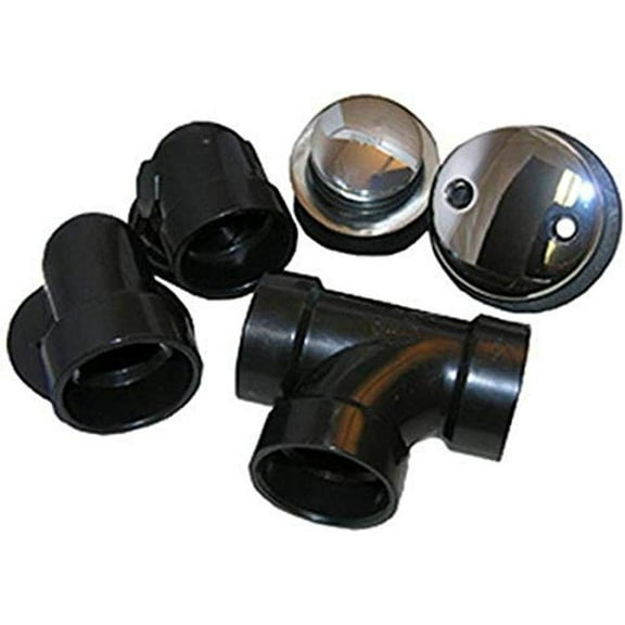 LASCO 03-4941 1-1/2 ABS Material Tip Toe Style Bathtub Waste And Overflow Assembly, Chrome Plated