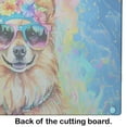 thumbnail image 5 of Pomeranian Hippie Dawg Glass Cutting Board Large 12 in x 15 in, 5 of 5