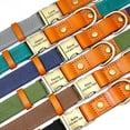 thumbnail image 4 of Didog Personalized Nylon & Leather Dog Collar Brass Buckle Name Engraved Custom S M L, 4 of 10