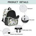 thumbnail image 4 of Tractor and Trailers White Pattern Backpack for School, Cute School Bag with Adjustable Shoulder Straps and Padded Back, 15"x11.42"x5.5", 4 of 5