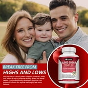 Blood Sugar Complex with Cinnamon, Chromium & Mulberry - 20 Active Ingredients, 940mg, 60 Capsules - Supports Healthy Blood Sugar Levels (Normal Range)
