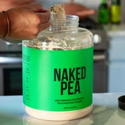 Naked Pea - 5LB 100% Pea Protein Powder From U.S. and Canadian Farms, Unflavored Vegan Pea Protein Isolate - 76 Servings