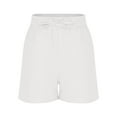thumbnail image 4 of Staki Kids Dolphin Shorts Girls Shorts Quick Dry Kids Athletic Soccer Running Dolphin Shorts with Pockets 3-9Y 10-14Y(White,5-6 Years), 4 of 9