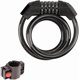 thumbnail image 2 of Cable de candado para bicicleta, candado de bicicleta de combinación de 5 dígitos de alta seguridad, candado de cable antirrobo resistente con soporte de montaje - negro, 2 of 5