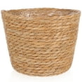 thumbnail image 1 of Cesta de flores tejida a mano, maceta de paja tejida a mano, maceta de interior tejida, maceta decorativa, 1 of 7
