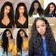 thumbnail image 5 of Ganfancp Peluca de Cabello Rizado Peruano Frente de Encaje Sin Pegamento Rebajas Flash Deals 1 Peluca, 5 of 7