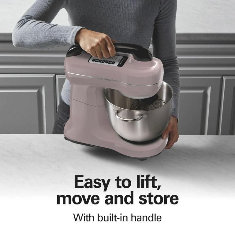 Hamilton Beach 4 Quart Stand Mixer for Kitchen, 7 Speeds, Tilt