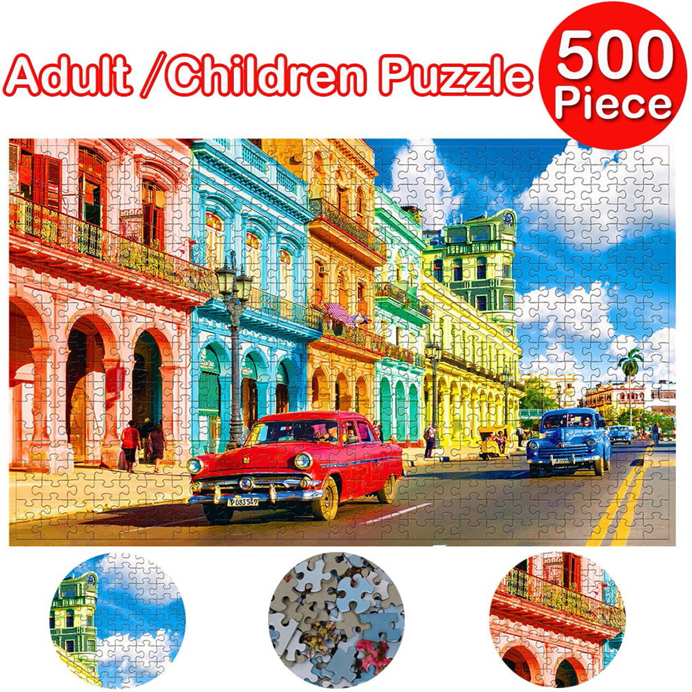 New Jigsaw Puzzle 500 Pieces Paper Piece Educational Toy Gift Kids Adults Adult