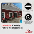 thumbnail image 4 of ALEKO 20'x10' Retractable Awning Fabric Replacement, Grey and White Striped Color, 4 of 12