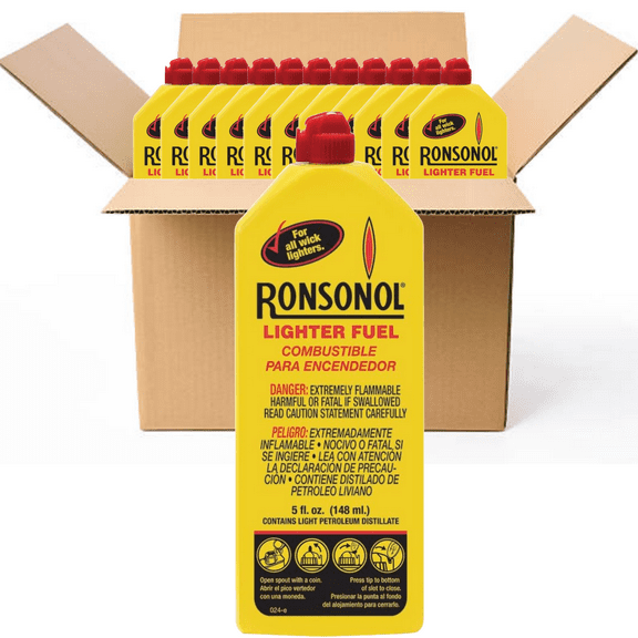 Ronson Lighter Fluid 5 Oz. Pack Of 12 BOXED CASE