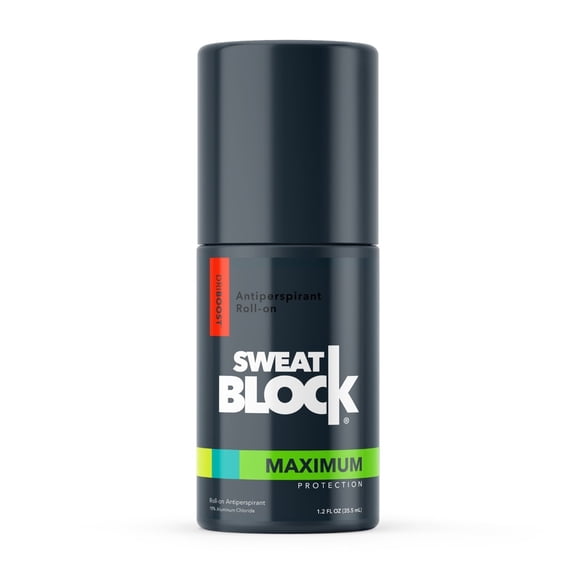 SweatBlock Maximum Strength Roll-On Antiperspirant for Excessive Sweat & Odor Control