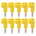 thumbnail image 3 of 10pcs 4mm Stackable Banana Plug Connectors Solderless Banana Plugs for Security AccessoriesYellow, 3 of 8