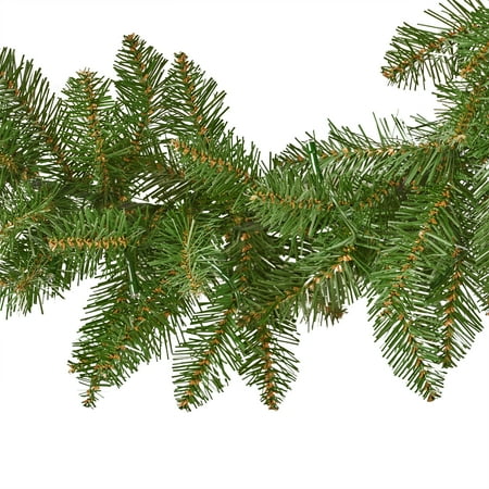 Noble House - 9-foot Fraser Fir Pre-Lit Warm White LED Artificial Christmas Garland - Green