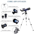 thumbnail image 3 of Refurbished LAKWAR WR-852-3 Telescope for Adults and Kids, 70mm Aperture Refractor Astronomical Telescopes, 3 of 3