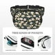 thumbnail image 5 of Balery Flowers Mochila Cinturón para Mujeres y Hombres, Bolsa de Cintura Impermeable de Doble Capa con Correa, 5 of 9