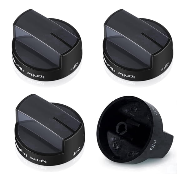 4 Pcs Gas Stove Control Knobs W10339442 Compatible with Whirlpool Gas Range/Stove/Oven, Replacement WPW10339442 PS11753188