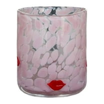 Halloween Icon Juice Glasses, 14oz Icon Stemless Coffee Drinking Cups,for Gift & Halloween Party Drinkware,Pink,4.33*2.36,Halloween