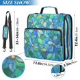 thumbnail image 3 of WOBOGO Light Blue Green Glass Ring Binder Bag 1.5in Folder Organizer with Shoulder Strap for 13Inch Laptop and 500 Sheets of Paper, 3 of 8