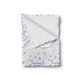 thumbnail image 2 of Japanese Wave Soft Flannel Fleece Blanket, Demonstration of Outline Drawing of Far Ocean with Curved Tsunami Aquatic, Cozy Plush for Indoor and Outdoor Use, 50" x 60", Sea Blue White, by Ambesonne, 2 of 6