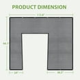 thumbnail image 2 of EAGLE PEAK 50% Sun Shade Cloth Mesh Cover with Grommets for Greenhouse for EAGLE PEAK 6.7x9.6x7.7 ft Wood Greenhouse, Black, 2 of 9