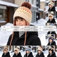 thumbnail image 4 of Beanie Knitted Hat Cute Diamond Pattern School Casual Daily Wear Kids Hat Boys Beanie for 3-8 Years Toddler Kids, 4 of 5