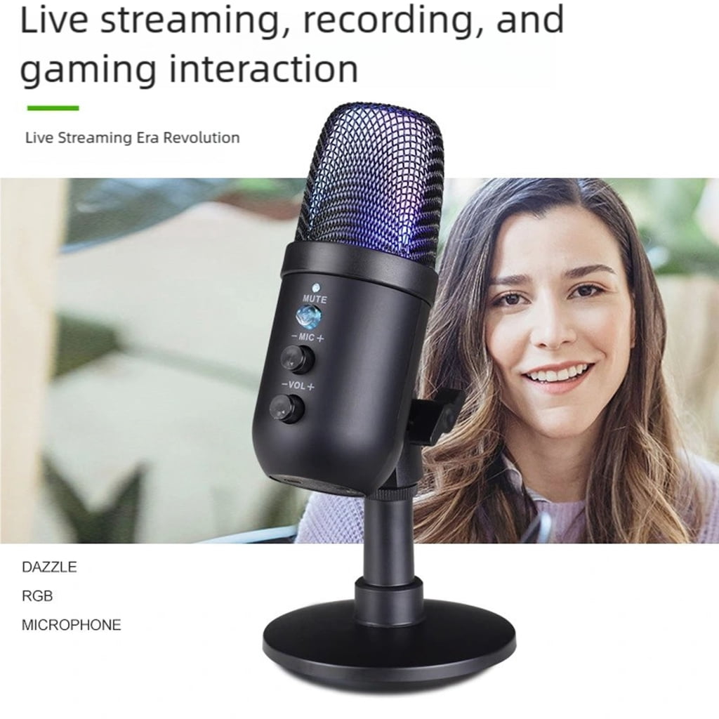 NEXAVKPR Professional USB Streaming Podcast PC Microphone Studio Condenser Microphone For Recording Singing Networking Live